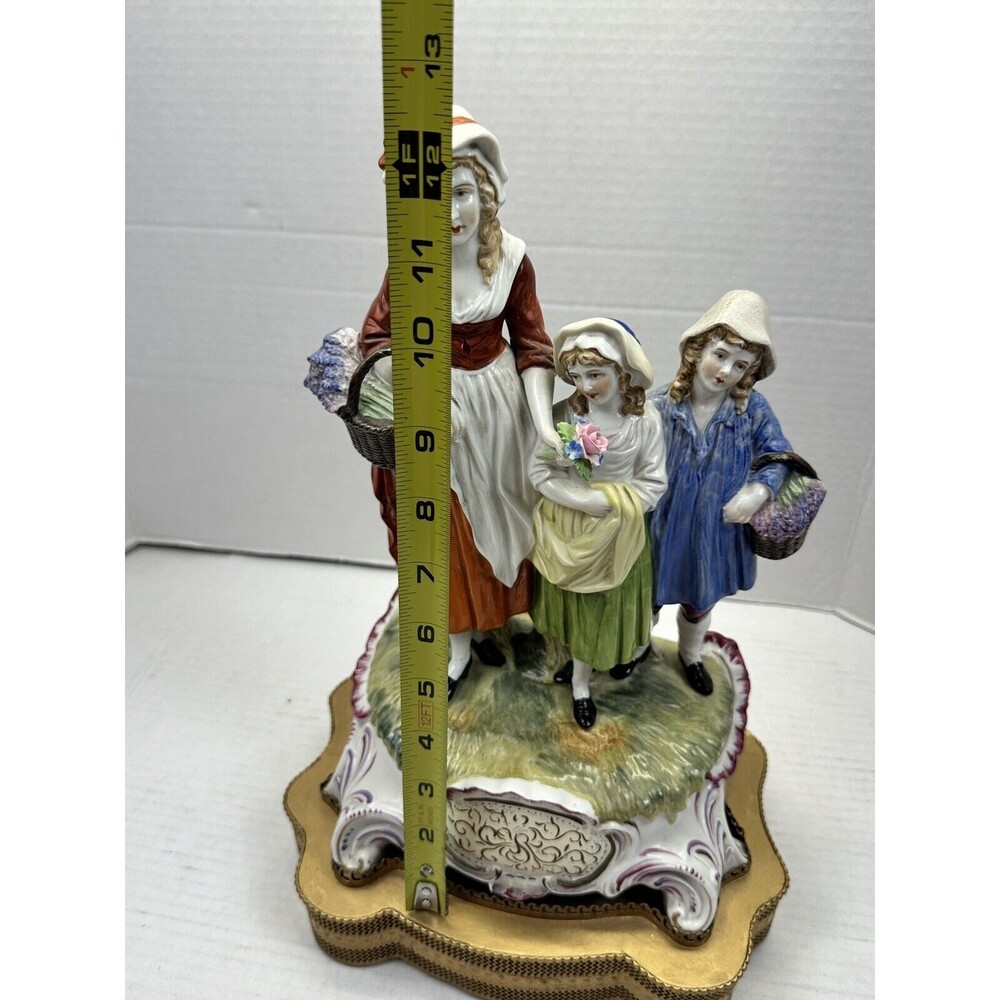 Large Antique Dresden Carl Thieme "Yardley's Old English Lavender" Figurine GUC - Picture 3 of 16